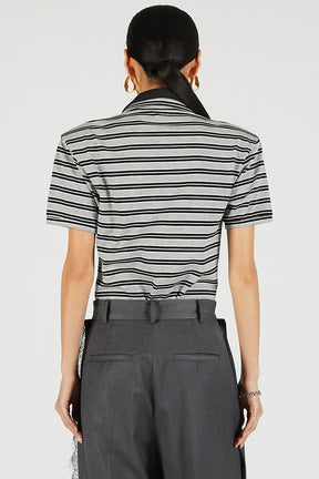 Double Collar Polo Bodysuit