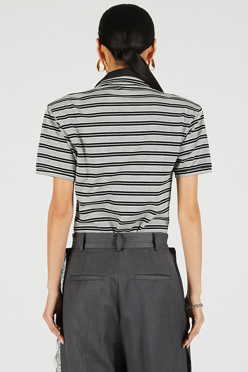 Double Collar Polo Bodysuit