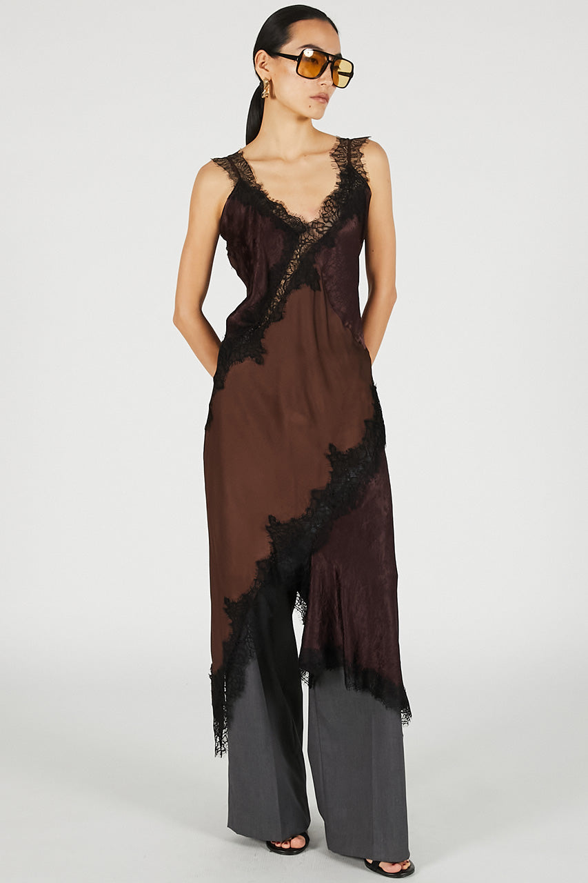 Asymmetrical Lingerie Dress - 26SUMMER