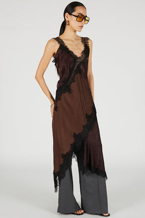 Asymmetrical Lingerie Dress - 26SUMMER