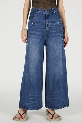 Tencel Denim Wide Pants