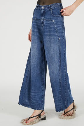 Tencel Denim Wide Pants