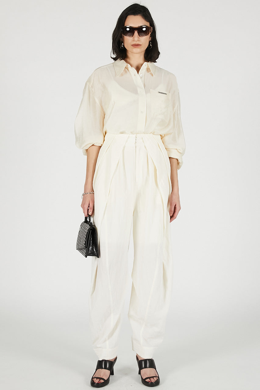 Silk Blend Sheer Over Shirt - 26SUMMER