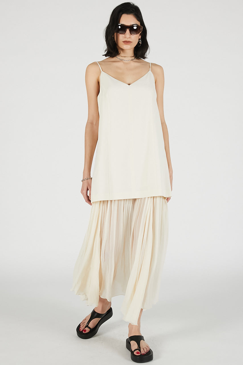 Contrast Fabric Cami Dress - 26SUMMER