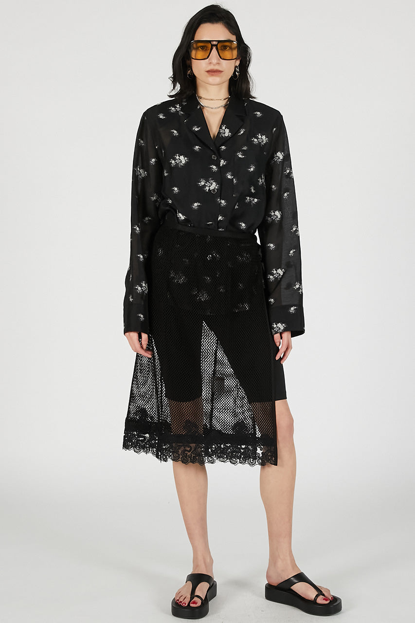 Flower Jacquard Lounge Shirt