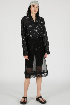 Flower Jacquard Lounge Shirt
