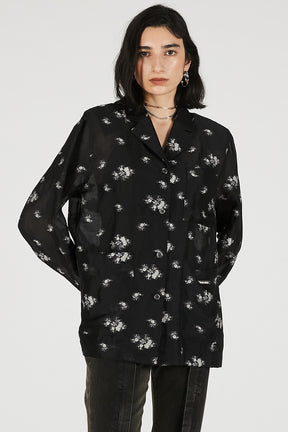 Flower Jacquard Lounge Shirt