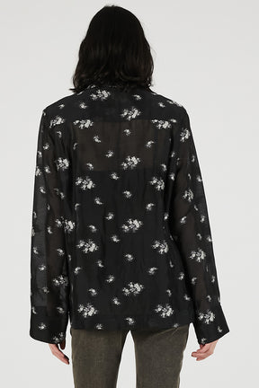 Flower Jacquard Lounge Shirt