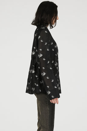 Flower Jacquard Lounge Shirt