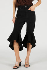 Super Flare Denim Half Pants