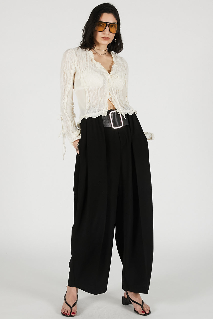 Sheer Dot Slim Shirt - PRE ORDER