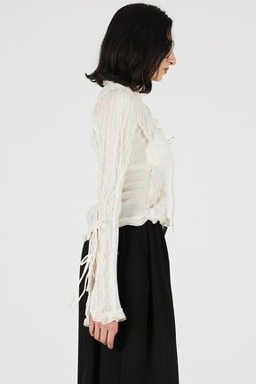Sheer Dot Slim Shirt - PRE ORDER