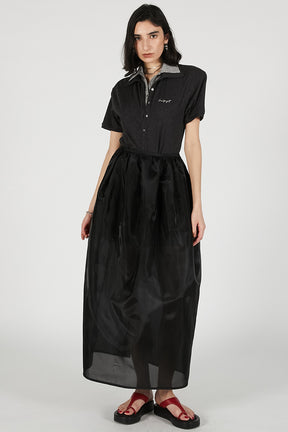 Hard Mesh Maxi Skirt - 26SUMMER