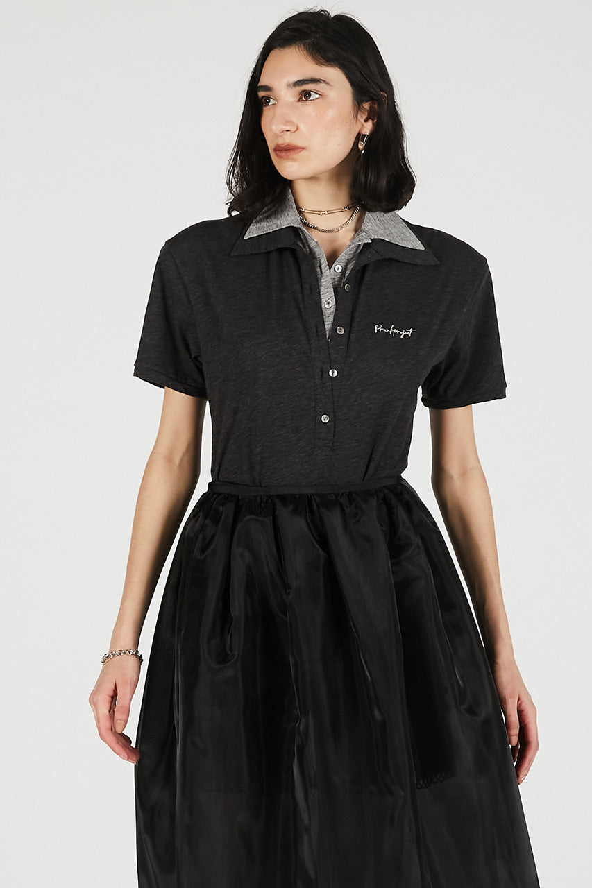 Double Collar Polo Bodysuit