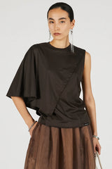 Asymmetrical Cape T-Shirt