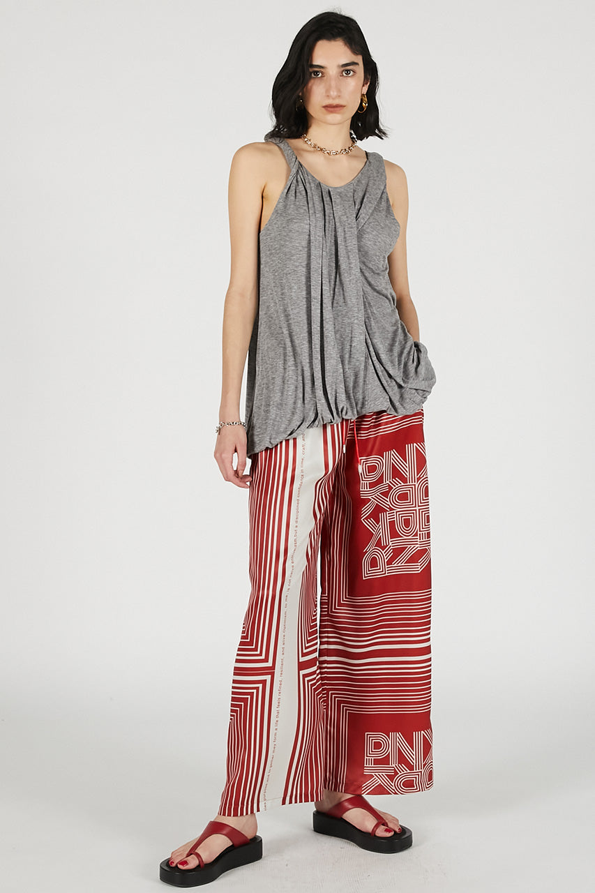 Twist Shoulder Drape Top