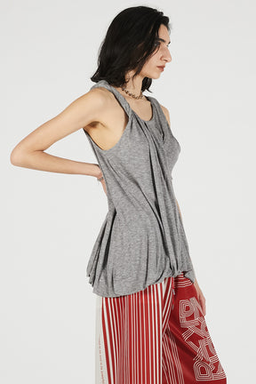Twist Shoulder Drape Top