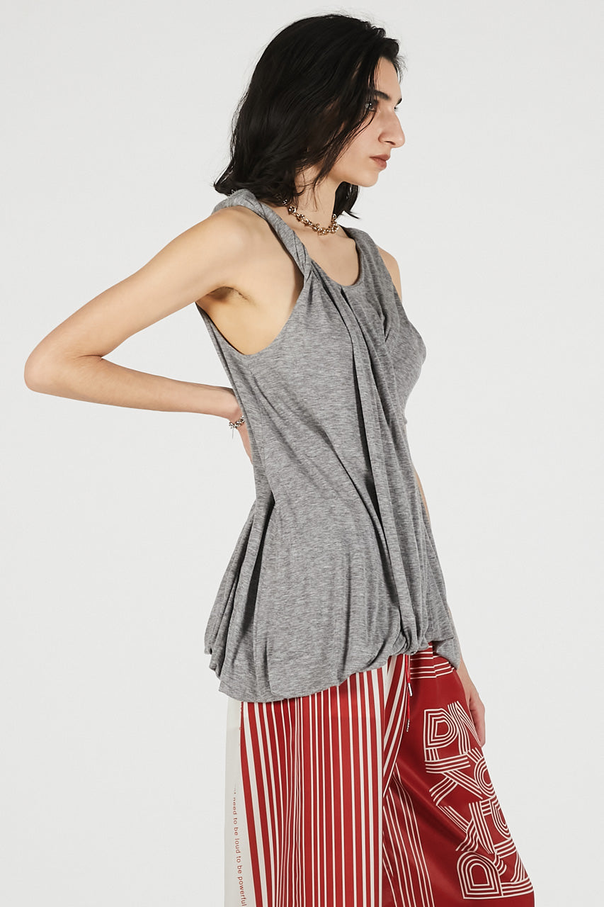 Twist Shoulder Drape Top