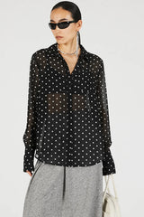 Silk-Like Motif Shirt - PRE ORDER