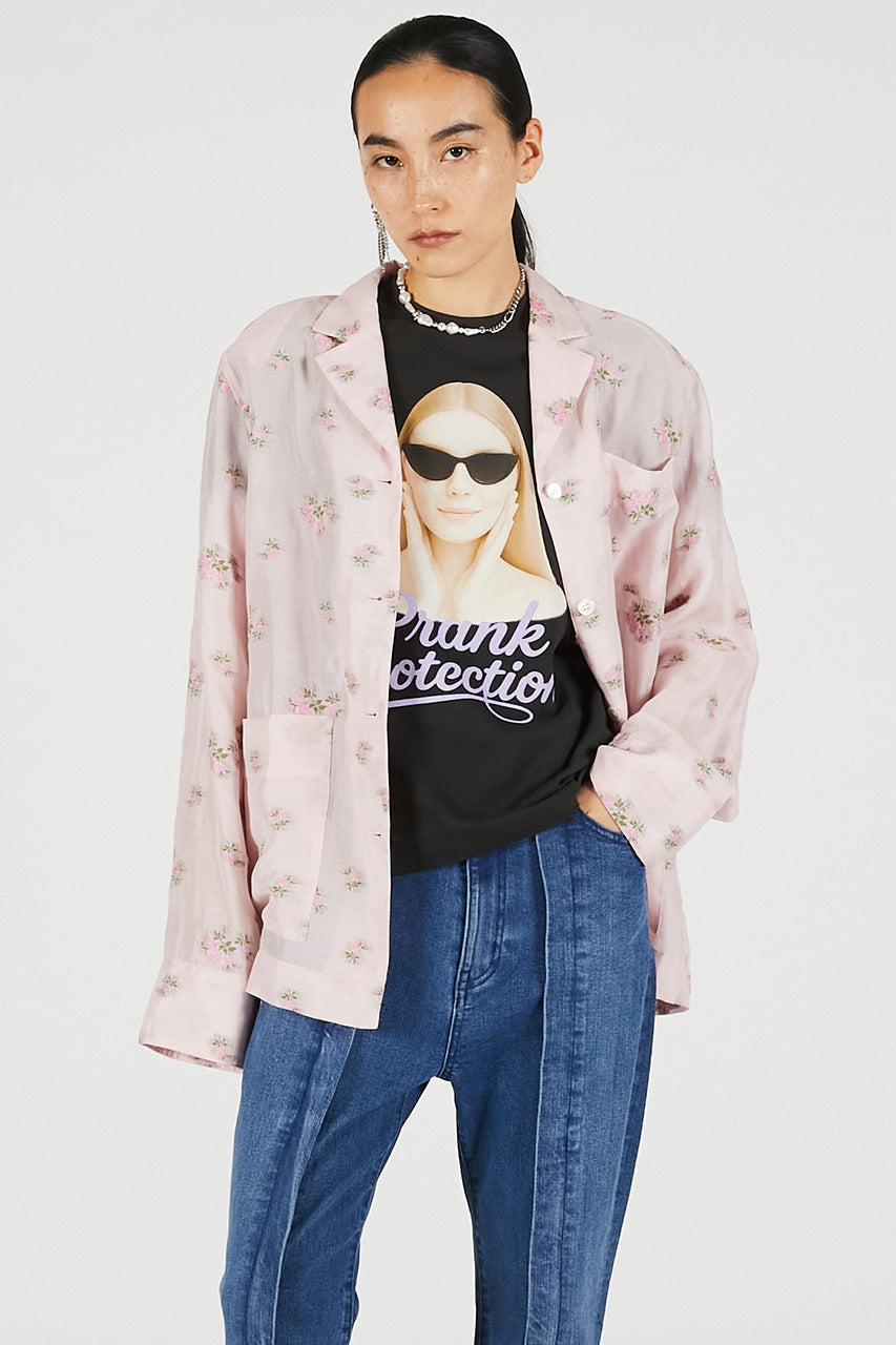 Flower Jacquard Lounge Shirt - 26SUMMER