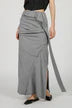 Layered Asymmetrical Drape Skirt