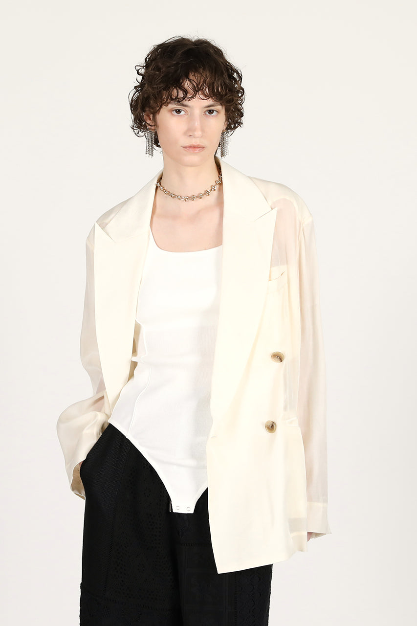 Silk Blend Sheer Jacket - 26SUMMER