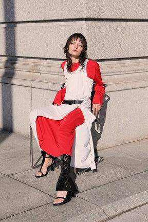 Layered Jersey Dress