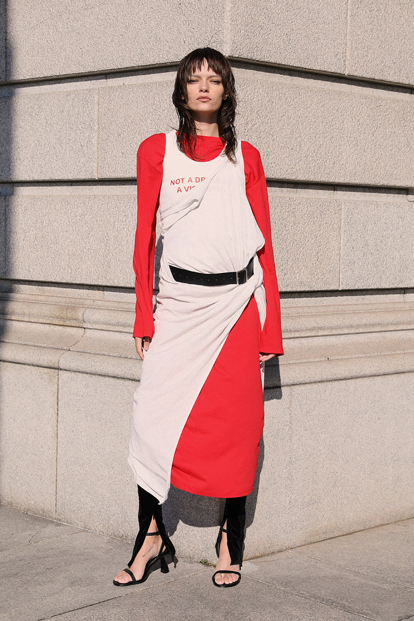 Layered Jersey Dress