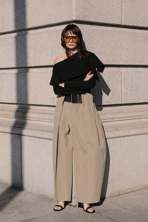 Slit Neck Cover Top