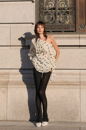 One-Shoulder Ruffled Top