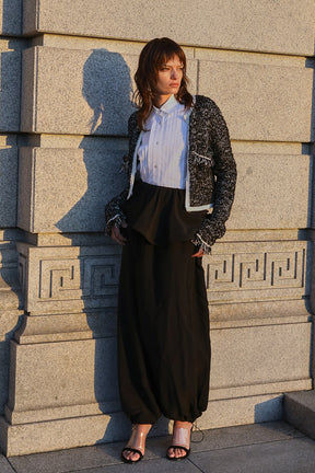 Peplum Balloon Pants