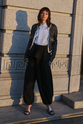 Peplum Balloon Pants
