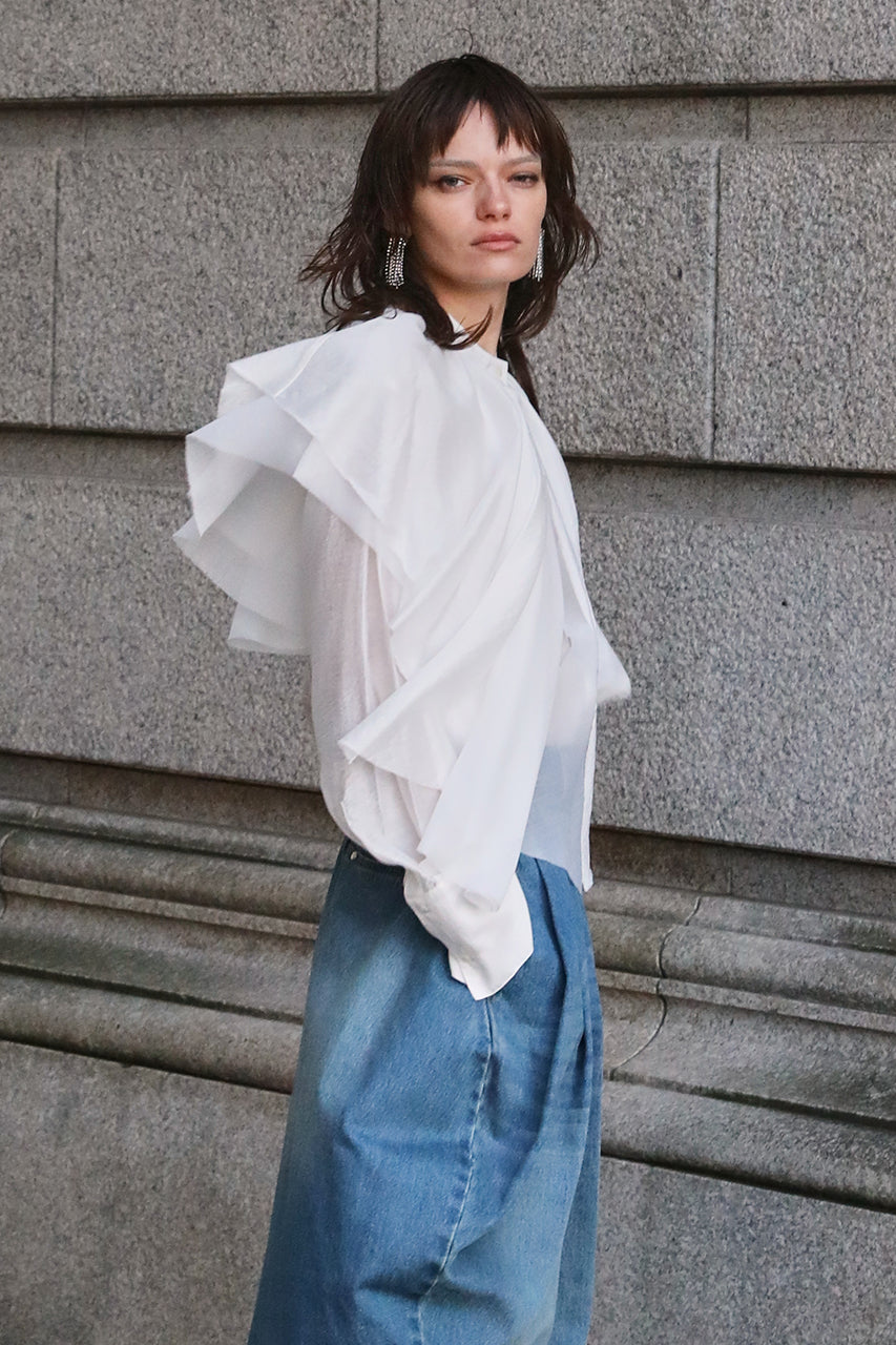 Volume Ruffled 2WAY Top