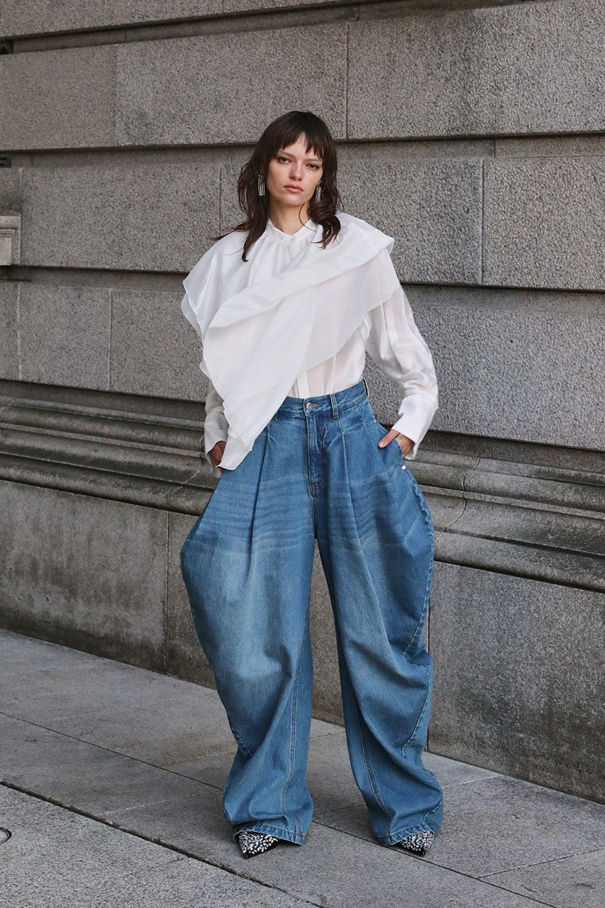 Volume Ruffled 2WAY Top