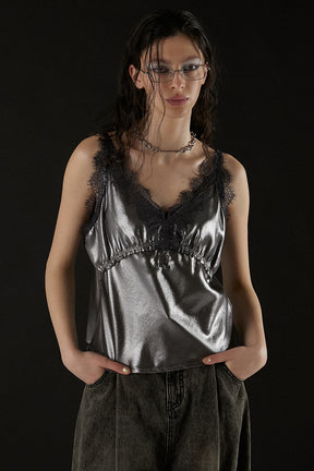 Metallic Lace Camisole