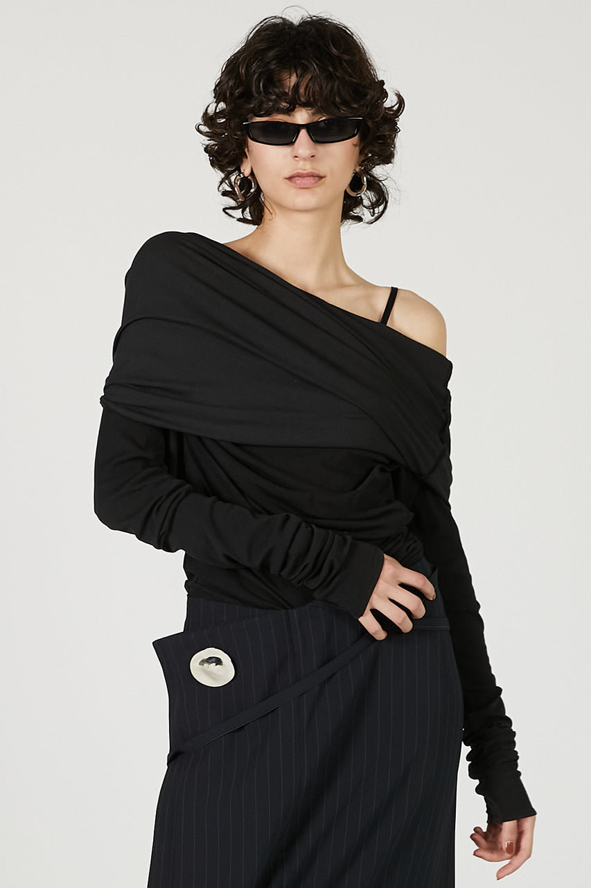 トップス prank project Voluminous Sleeve Peplum Voluminous SleeVE PEPLUM TOP