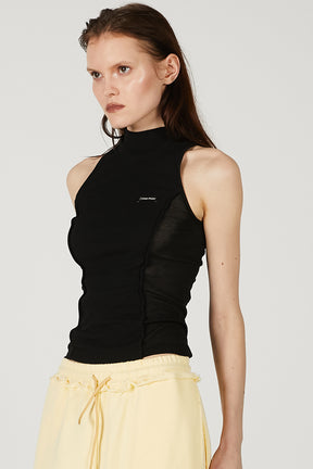 High Neck American Sleeve Top - 2025 SUMMER
