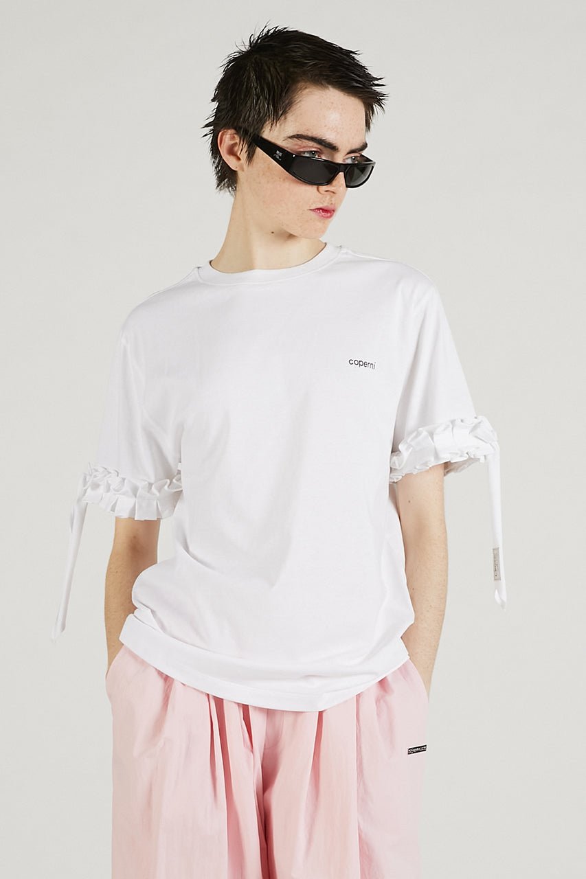 Ruffle Logo Boxy T-Shirt - PRE ORDER