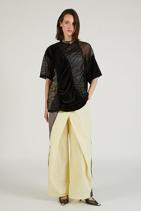 Mesh Gathered Tee - 2025 SUMMER