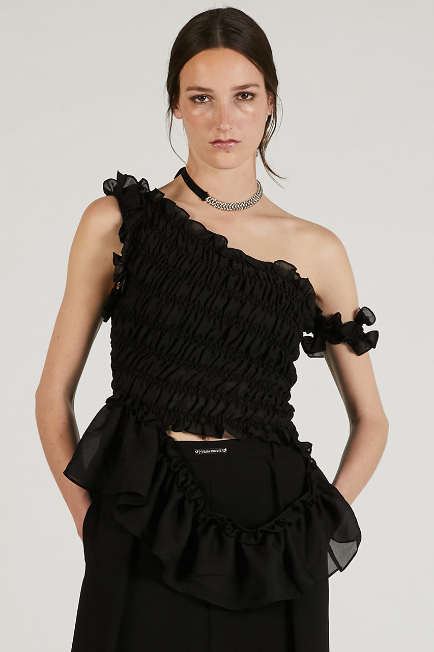 Smocking Off Shoulder Top