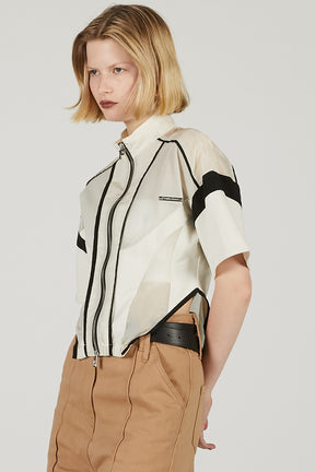 Half Sleeve Mesh Track Jacket - 2025 SUMMER