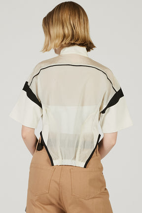 Half Sleeve Mesh Track Jacket - 2025 SUMMER