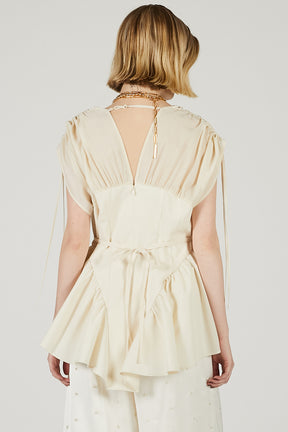 Balloon Peplum Tunic - 2025 SUMMER