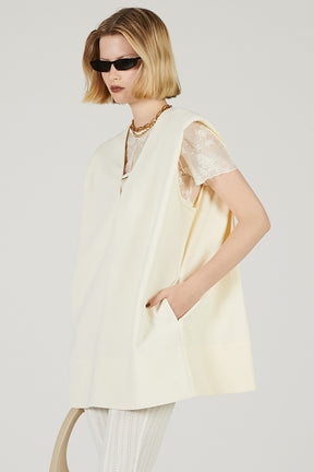 Boxy V Neck Top - 2025 SUMMER
