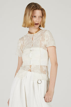2Way Lace Sheer Top - 2025 SUMMER