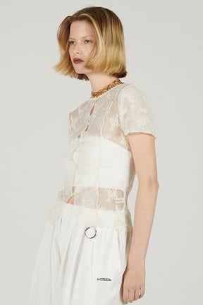 2Way Lace Sheer Top - 2025 SUMMER