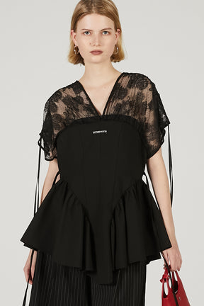 Balloon Peplum Tunic - 2025 SUMMER
