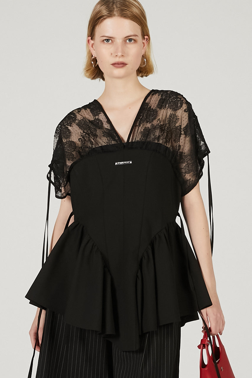 Balloon Peplum Tunic - 2025 SUMMER