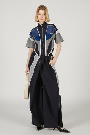 Half Sleeve Mesh Track Jacket - 2025 SUMMER