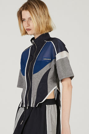 Half Sleeve Mesh Track Jacket - 2025 SUMMER